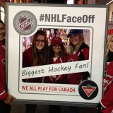 Outdoor Marketing Promotion - NHL Face Off for Cdn Tire in Toronto