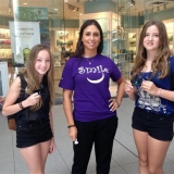 Tigris promo staff host the "Smile Station" at Toronto Eaton Centre