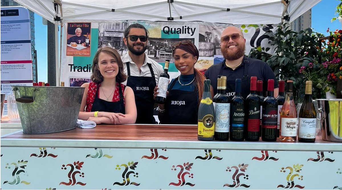 brand ambassadors at a food sampling activation